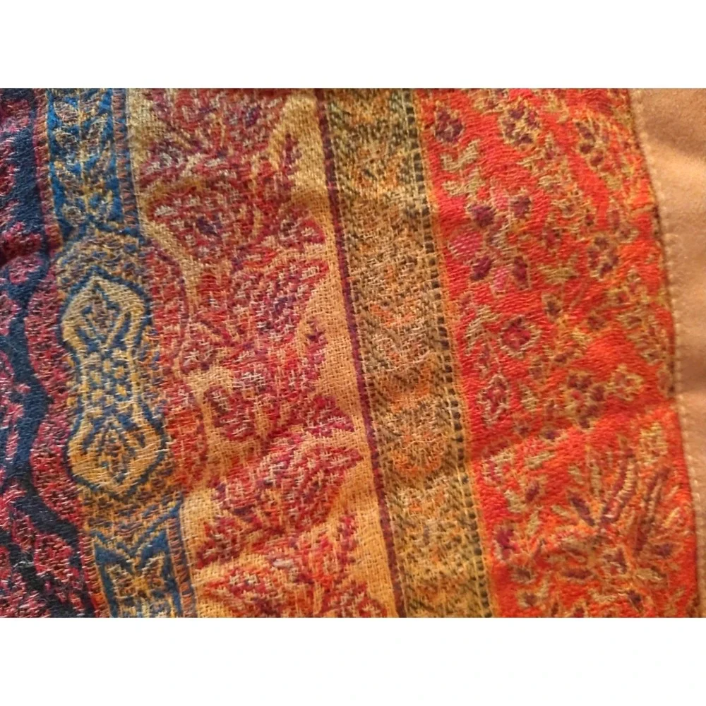 Rare Spiegel Home 100 % Wool Curtains Two Panels Floral Multicolor 40